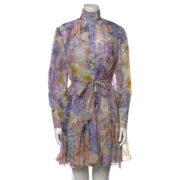 Zimmermanm Printed Mini Dress - Picture 1 of 5